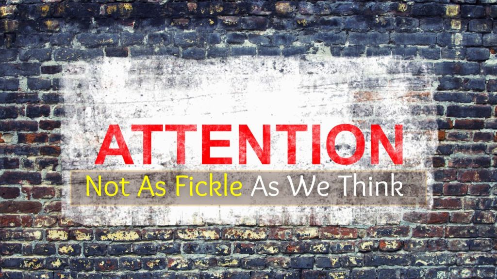 Attention. Not as fickle as we think